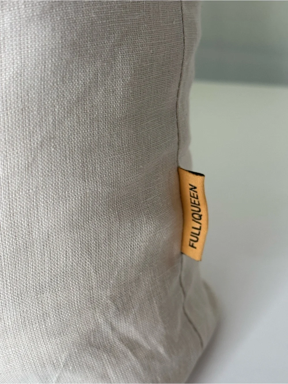 Quince European Linen Duvet Cover Set Full/Queen | Natural Chambray | 100% Linen